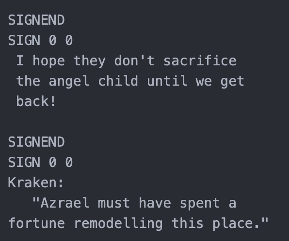 Azrael's Nightclub Mentions Sacrificing an Angel Child