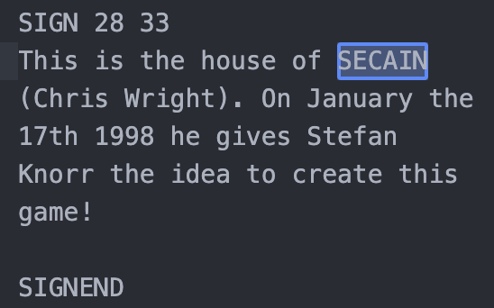 House23.graal SECAIN Sign