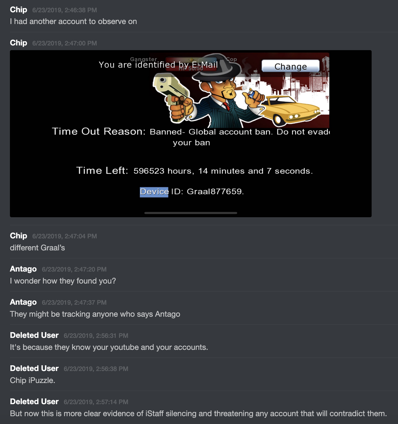 Screenshot taken from an archived copy of the 2019 Mongerz Discord server.