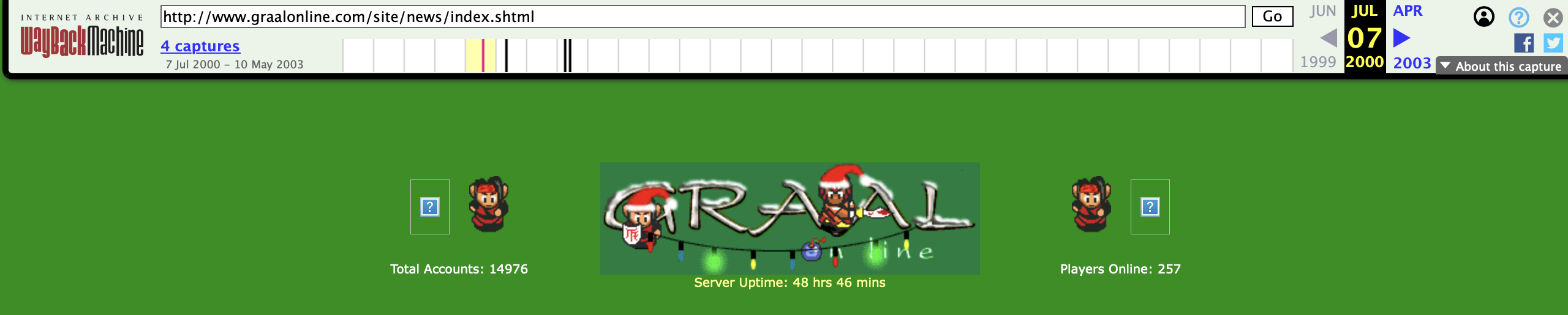 GraalOnline.com 2000 Header ft. Antago's "Running Man v.1"